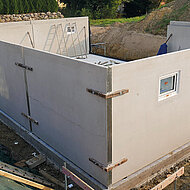 Abdichtung von Fertigkellern im System Weiße Wanne 