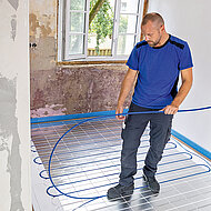 Moderne Fußbodenheizung mit schneller Reaktionszeit 