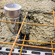 Gully für Balkon und Terrasse kann direkt einbetoniert werden  