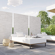 Sichtschutz plus Gartendesign aus Keramik