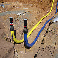 Hauff-Technik: Einspartengebäudeeinführung für größere Versorgungsleitungen