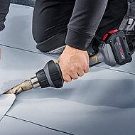 Flexibles Akku-Stabgebläse mit neun Temperaturstufen