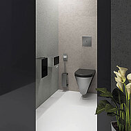 Sanitärserie für Toiletten in Büro oder Hotel