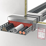 Flexible, in wenigen Schritten  realisierbare Brandschutzlösung