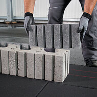 Stecksystem erlaubt vielseitige Mauerkonstruktionen