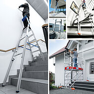 Steigtechnik-Lösungen mit integriertem Höhenausgleich