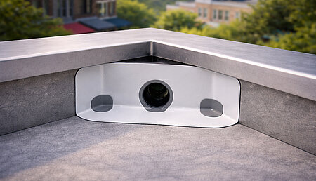 Sichere Attika-Entw&auml;sserung mit Eck-Gullys