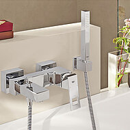 Hundertprozentig quadratisches Baddesign