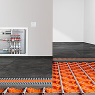 Intelligente Fußbodenheizung in dünnschichtiger Bauweise