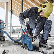 Neu im Staubabsaugungs-System: Absaughauben für Profi-Winkelschleifer