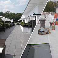 Seit zehn Jahren gut in Form: Drainsysteme von Gutjahr schützen Terrasse des Kölner Geißbockheims