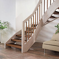 Holztreppen-Klassiker erfüllt Brandschutzklasse F30