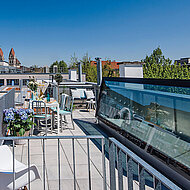 Ästhetisch-funktionaler Flachdachausstieg