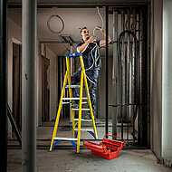 Werner: Turmhoch hinaus mit den Leitern von Werner