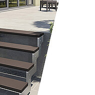 Ab ins Grüne: Vielfältige Außentreppen machen den Weg frei  