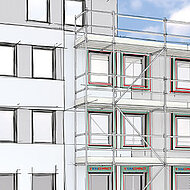 Fenstermontage mit Komplettsystem bei Betonfertigteilbauweise