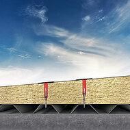 Befestigungssystem zur Anwendung auf Stahlprofiltafeln