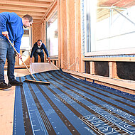 Bauzeitenschutz mit Feuchtesensorik