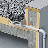 Attikaentwässerung im Baukastensystem