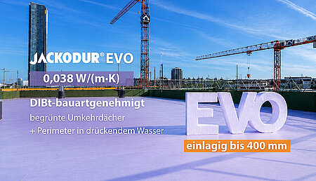 JACKODUR&reg; EVO d&auml;mmt mit 0,038 W/(m&middot;K) genau da, wo die Anforderungen hoch sind 