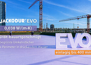 JACKODUR&reg; EVO d&auml;mmt mit 0,038 W/(m&middot;K) genau da, wo die Anforderungen hoch sind 