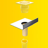 Sita Bauelemente: Platzsparender Gully für Balkone und Terrassen