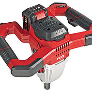 Akku-Rührer macht mobil auf der Baustelle