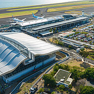 Bau des größten bioklimatischen Flughafenterminals 
