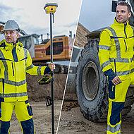 Gut sichtbar mit Polarlicht und Leuchtkegel