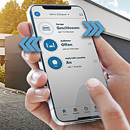 Smarte Kombination – mit dem Handy auf das Gelände und in die Garage kommen