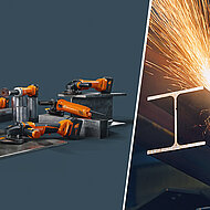 Leistungsstarke Winkelschleifer mit »PowerDrive«-Motor