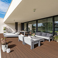 Neuer Farbton  f&uuml;r die Terrasse