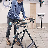 wolfcraft: Arbeiten, einspannen, schwenken und zusammenklappen