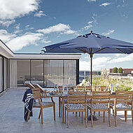 Fassadenentwässerung mit System: Barrierefreiheit steht im Fokus