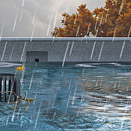 Klöber: Zum Entwässern kleiner Flächen