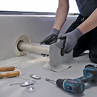 Digitale Montagehelfer bei der Flachdachentwässerung