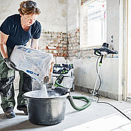Festool: Gut für die Gesundheit - Mischen mit Staubabsaugung