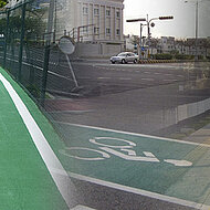 Mit Silikal „RM Area Grip“ lassen sich Radwege schnell, einfach und haltbar markieren