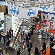 LogiMAT 2023: Krause präsentierte individuelle Zugänge, Sonderlösungen und Leitern mit R13-Stufen