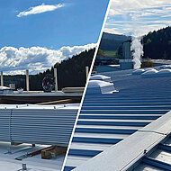 Produktionshallen mit Dachsystemen bei laufendem Betrieb saniert