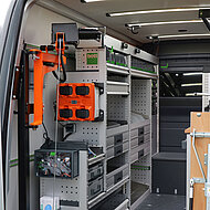 Eine mobile Werkstatt mit allen Schikanen