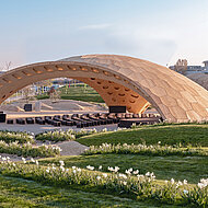 EPDM-Dichtungsplanen für Leichtbau-Pavillon