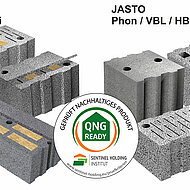 Jasto Leichtbeton-Mauerwerk ist QNG-ready 