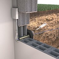 Glasfaserhauseinführung für Bestandsgebäude