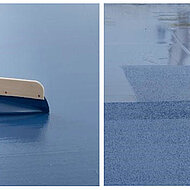 Elektrisch leitf&auml;hige Strukturbeschichtung mit integrierter Rutschhemmung