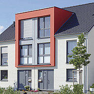 Fassadengestaltung mit integrierter Energieeinsparung