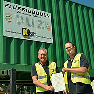 Bundesqualitätsgemeinschaft Flüssigböden verleiht Qualitätszeichen