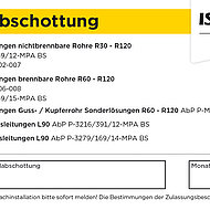 ISOVER: Kennzeichnung von Rohrabschottungen