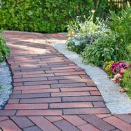 Versickerungsfähige Flächen mit Pflasterklinker