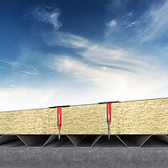 Gefälledämmung sicher befestigen